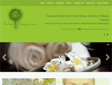 Tablet Screenshot of baytherapycentre.com